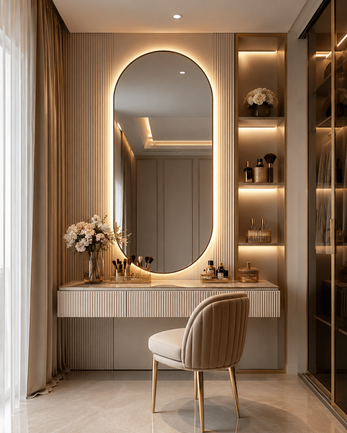 Premium Dressing Room & Vanity Design